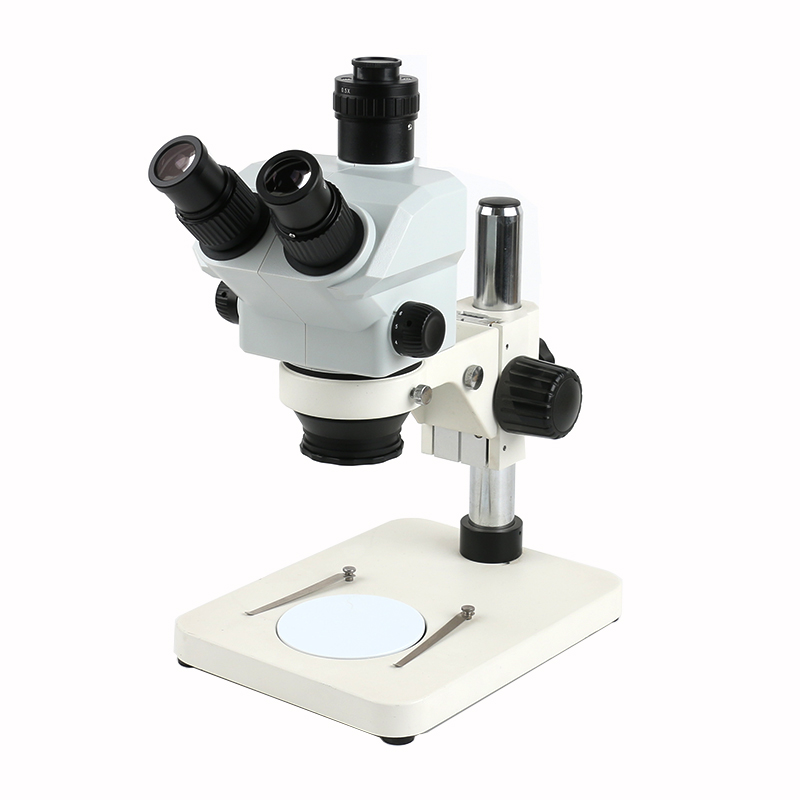 Stereo Trinocular Microscope Pcb - Mikroskop Stereo Laboratorium/Industri 7x-50x Zoom Simul-focal