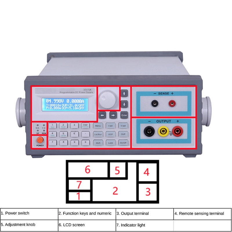 Catu daya DC yang dapat diprog - Linear Lab Power Supply Adjustable ulasan dan harga